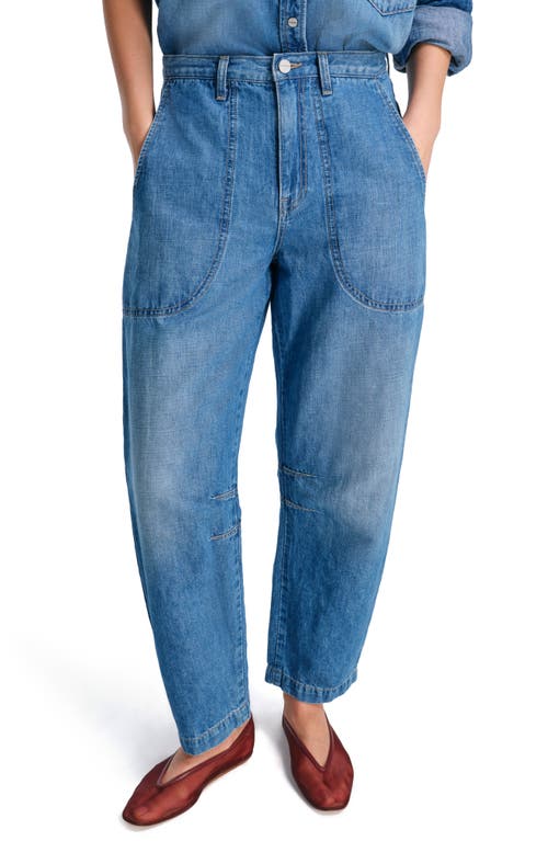 Twp Jetties Barrel-leg Jeans In Vintage Wash
