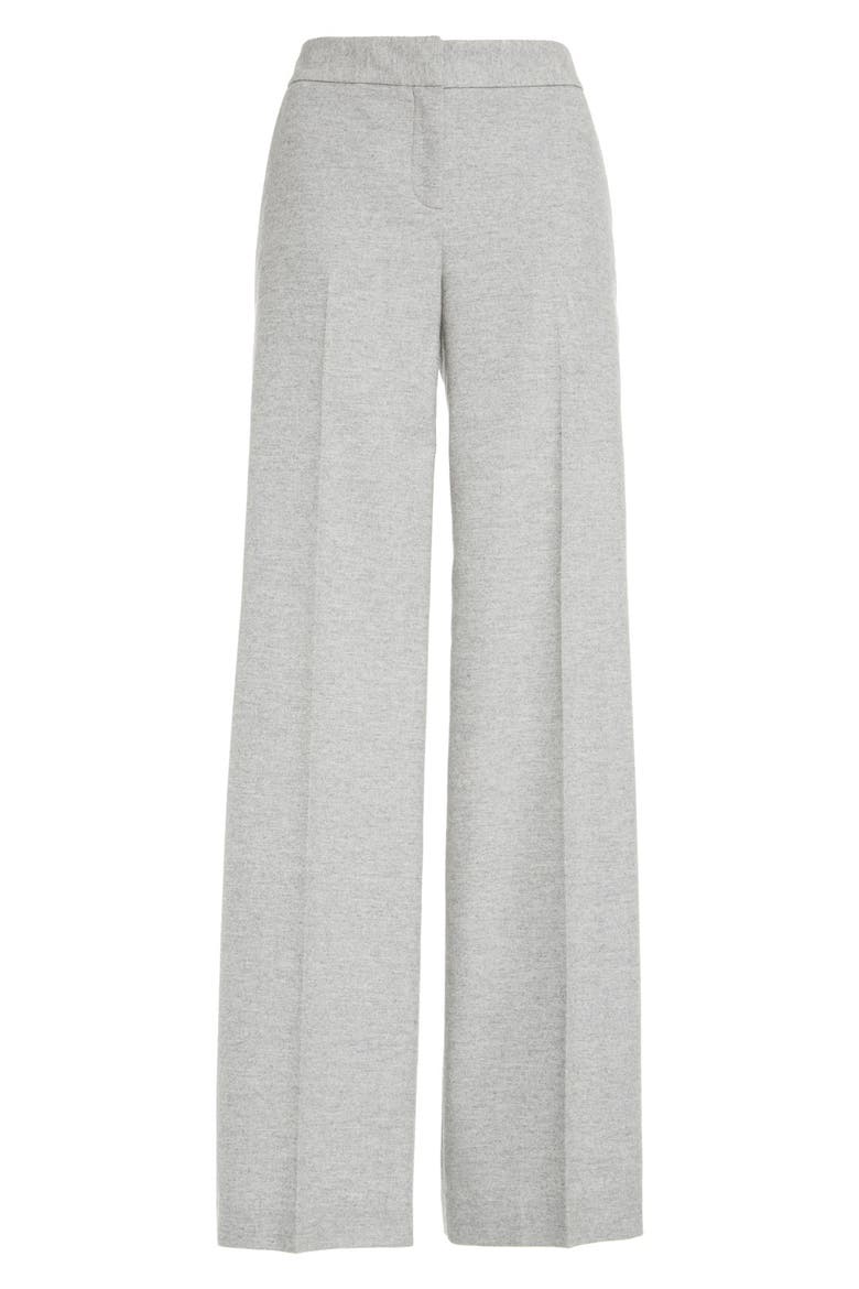 'Winter' Flannel Wide Leg Pants, Alternate, color, LIGHT HEATHER GREY WINTER