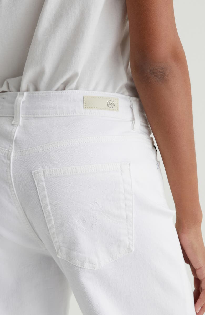 AG Brinley Mid Rise Ankle Straight Leg Jeans, Alternate, color, Gallery White