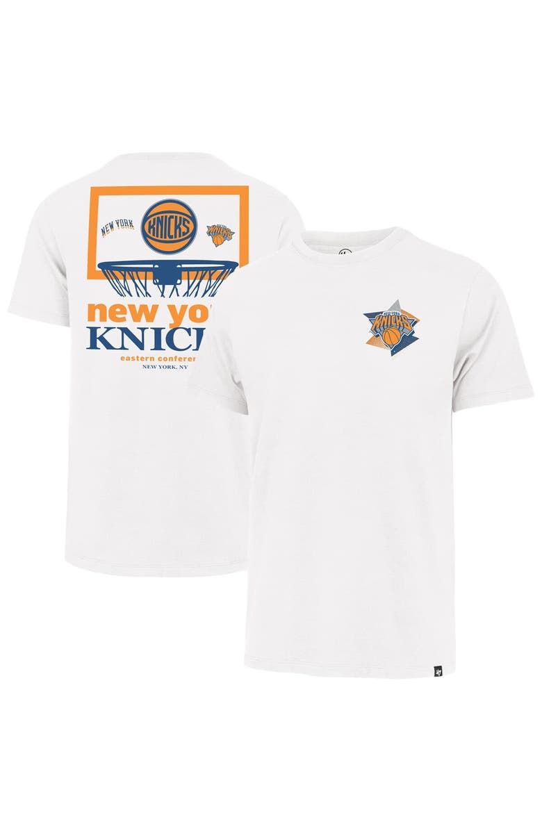 '47 Men's '47 White New York Knicks City Edition Backboard Franklin T-Shirt, Main, color,