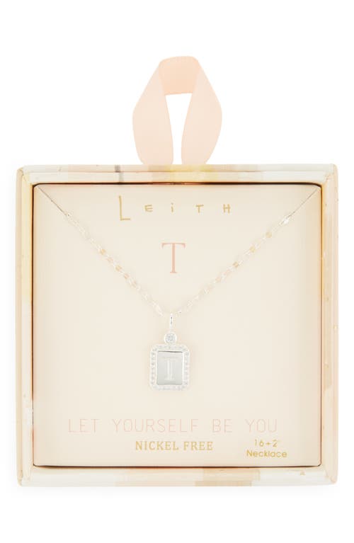 Leith Initial Pendant Necklace
