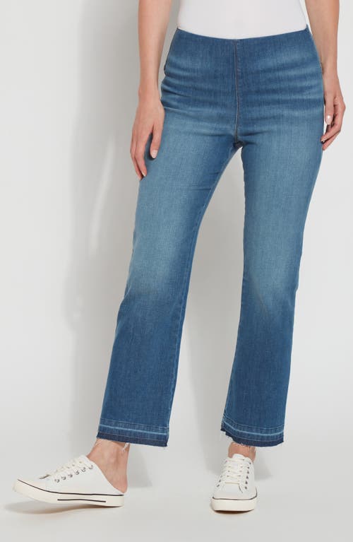 Lyssé Lysse High Waist Baby Bootcut Ankle Jeans In Blue