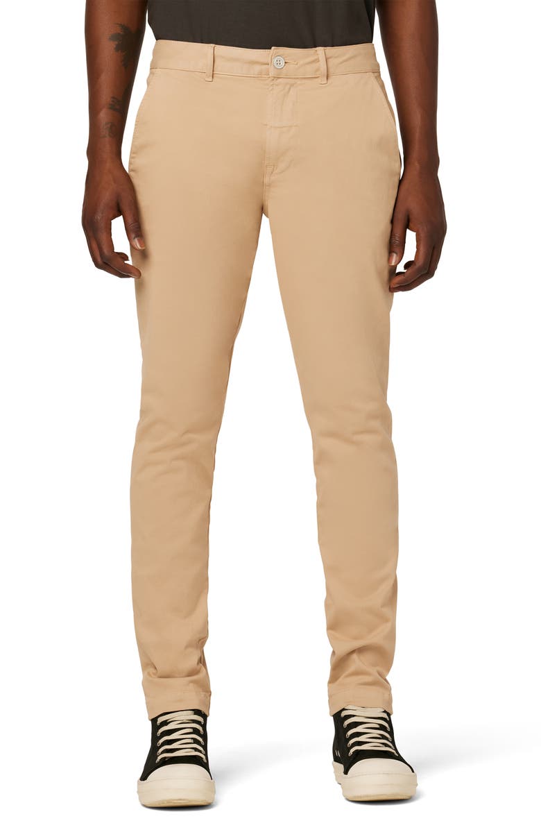 Hudson Jeans Slim Straight Leg Chinos, Main, color, Mocha