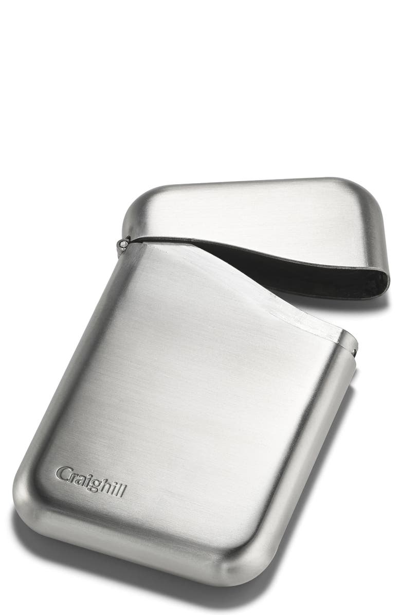 CRAIGHILL Summit Card Case, Main, color, Stainless Steel