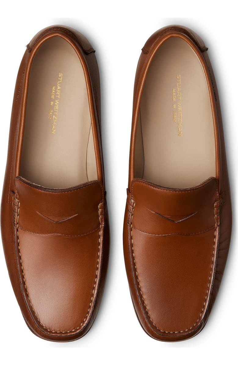 Stuart Weitzman Brady Penny Loafer, Alternate, color, Saddle Tan