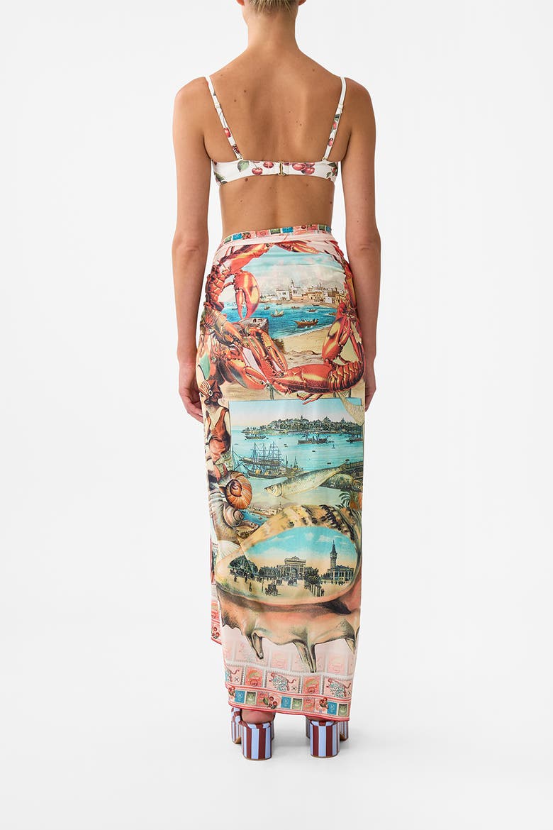 Multi Wear Long Sarong Notes From The Road, Alternate, color, Notes From The Road