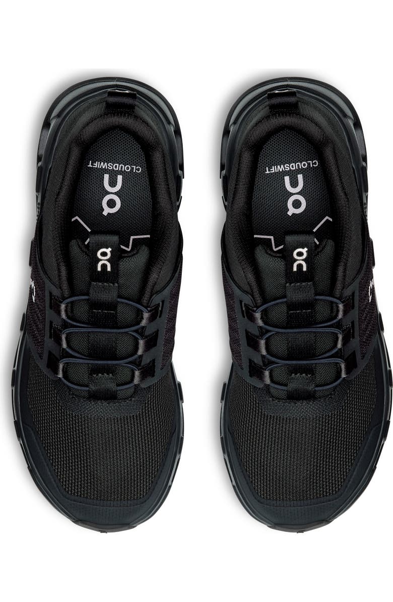 On Kids' Cloudswift Running Shoe, Alternate, color, All Black