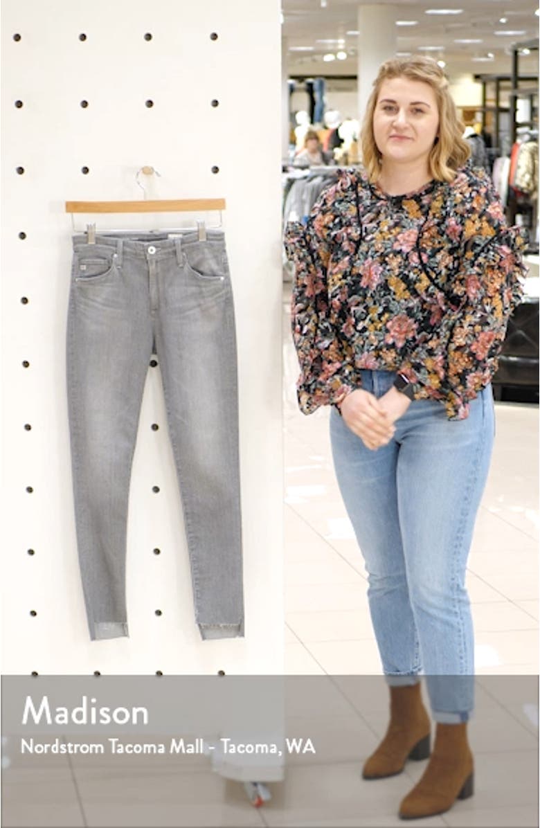 The Farrah High Waist Ankle Skinny Jeans, sales video thumbnail