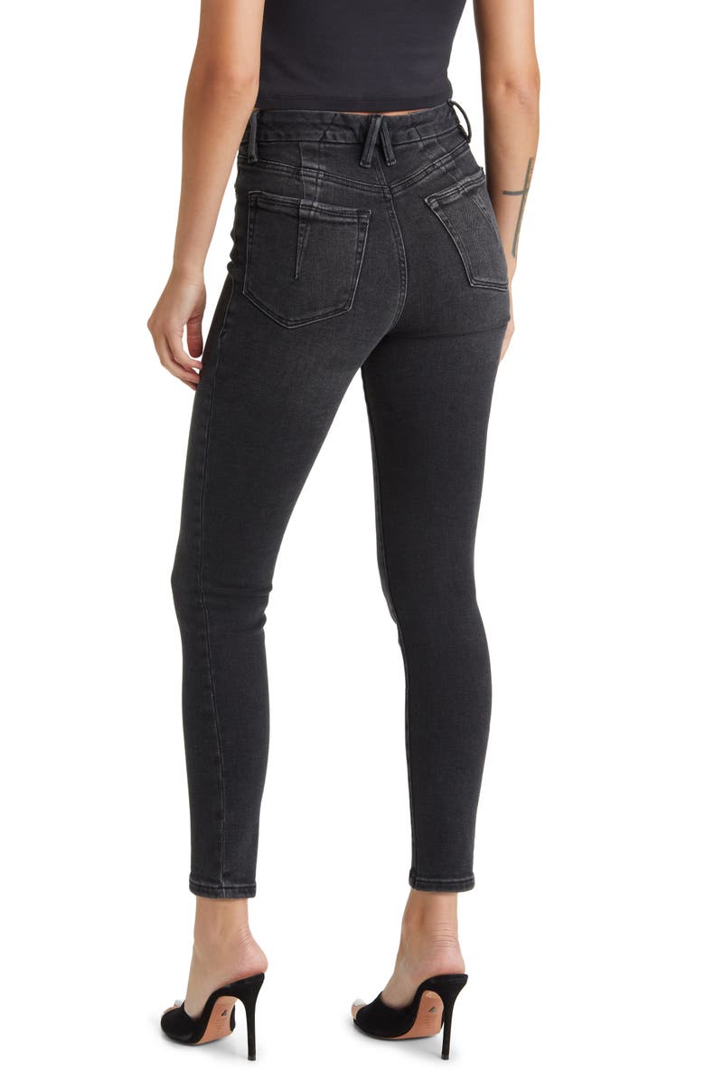 Good American Good Legs High Waist Skinny Jeans, Alternate, color, 