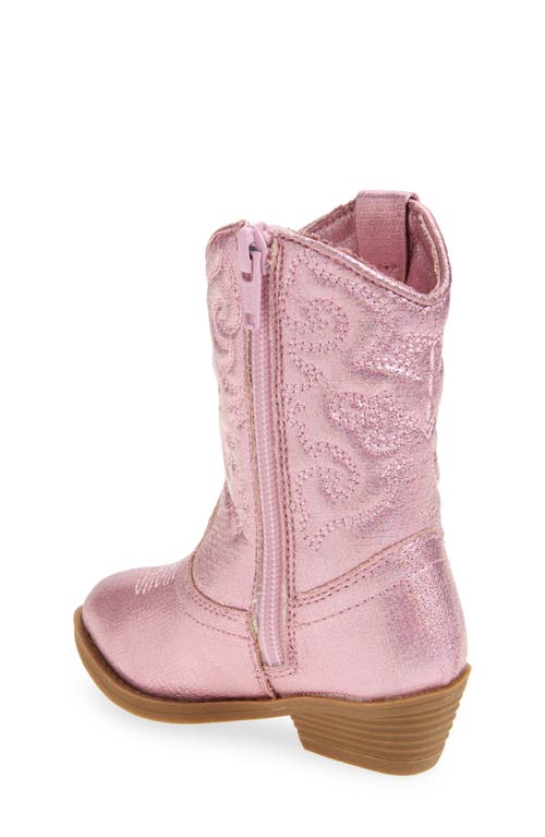 Tucker + Tate Cowboy Boot In Pink Iridescent