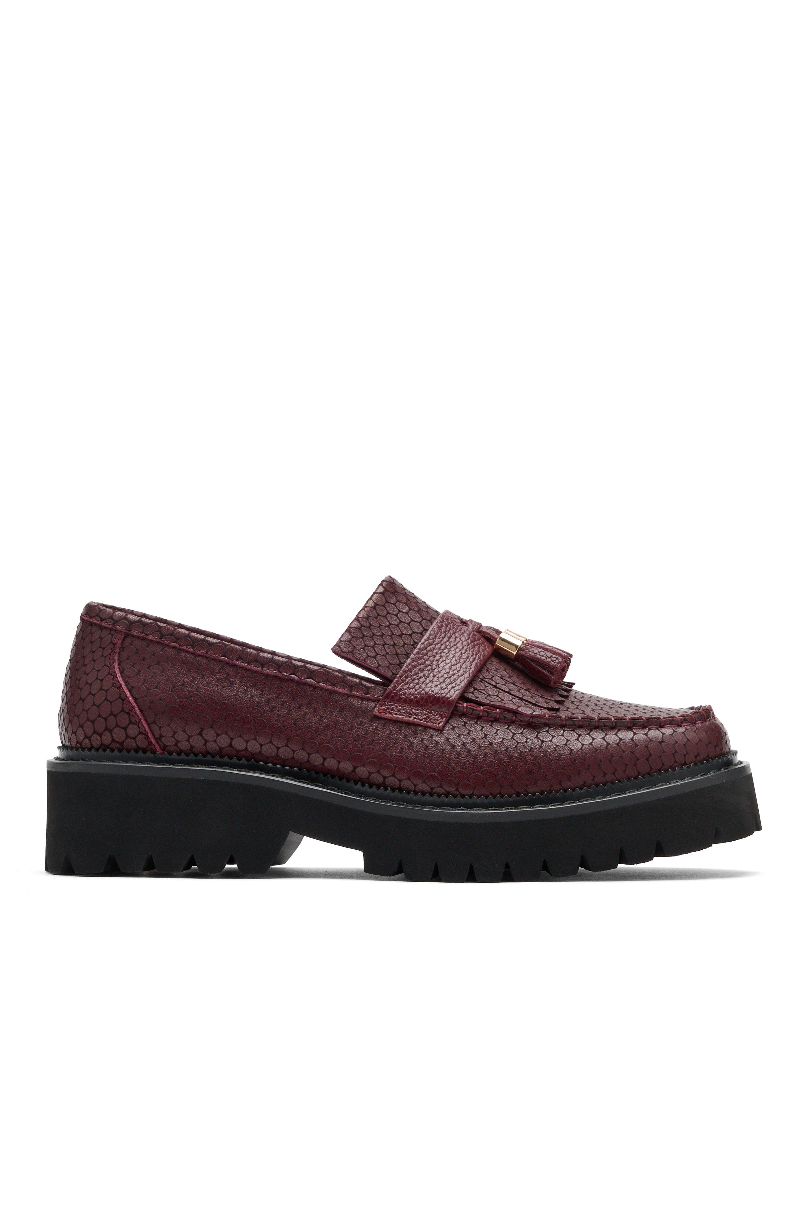  Burgundy Crocskin