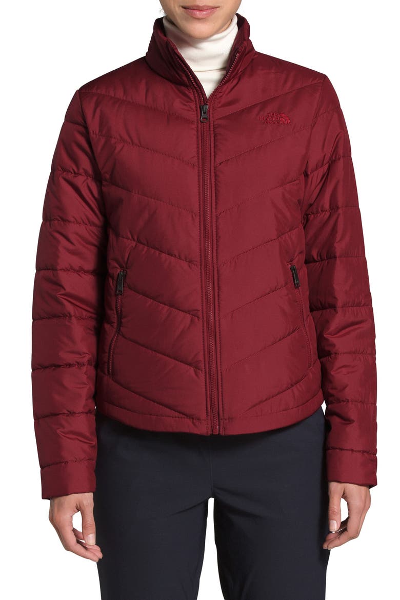 'Tamburello' Jacket, Main, color, POMEGRANATE