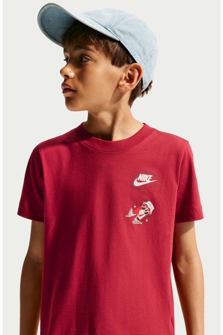 Kids' Nike Boxy Graphic T-Shirt, Alternate, color, TOUGH RED