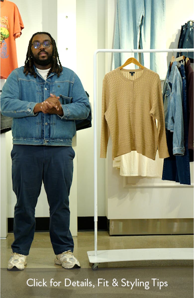 Cable Stitch Cardigan, sales video thumbnail