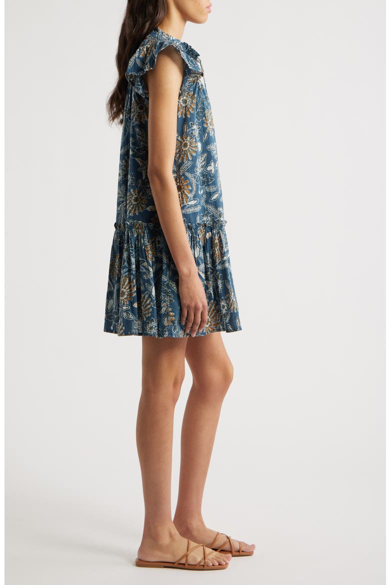 Lydia Floral Organic Cotton Babydoll Dress, Alternate, color, MAGNOLIA FLORAL