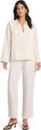 Onia Linen Pintuck Popover Shirt