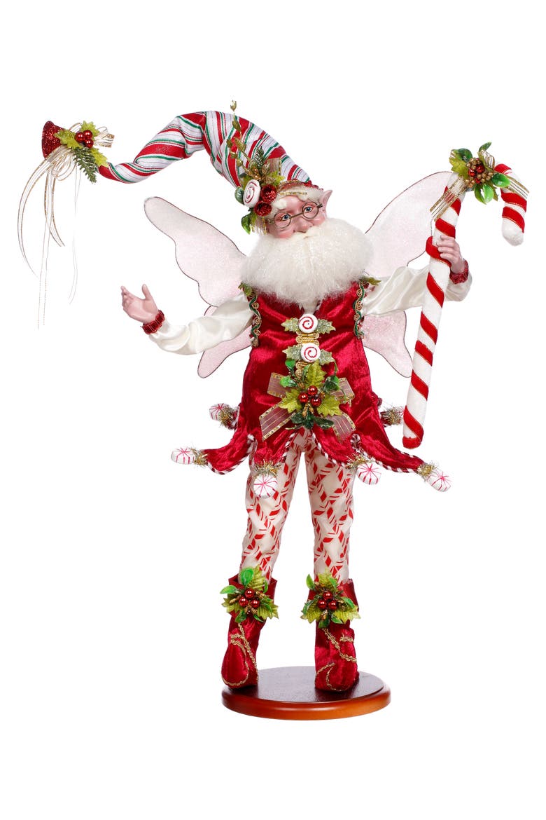 Candy Cane Fairy on Base, Main, color, Red