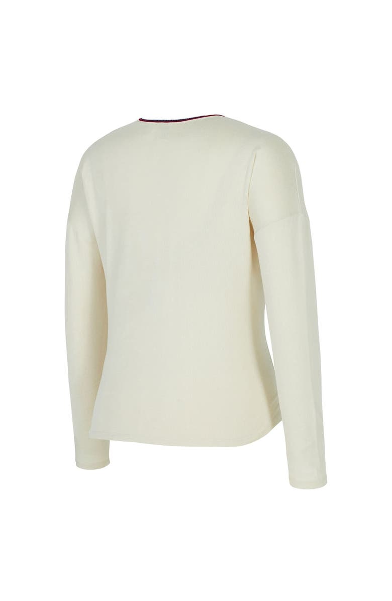 CONCEPTS SPORT Women's Concepts Sport Cream USWNT Kaki Hacci Knit Pullover Sweatshirt, Alternate, color, Cream