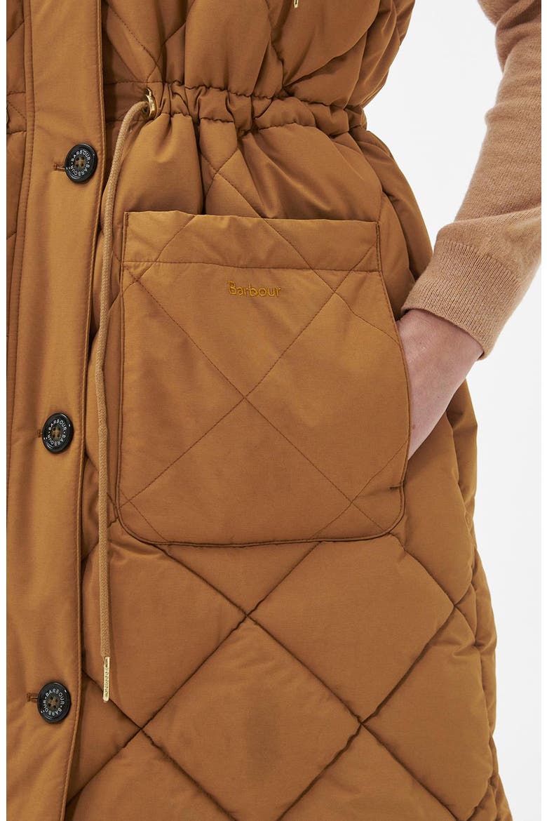 Orinsay Quilted Hooded Vest, Alternate, color, FAWN/ ANCIENT