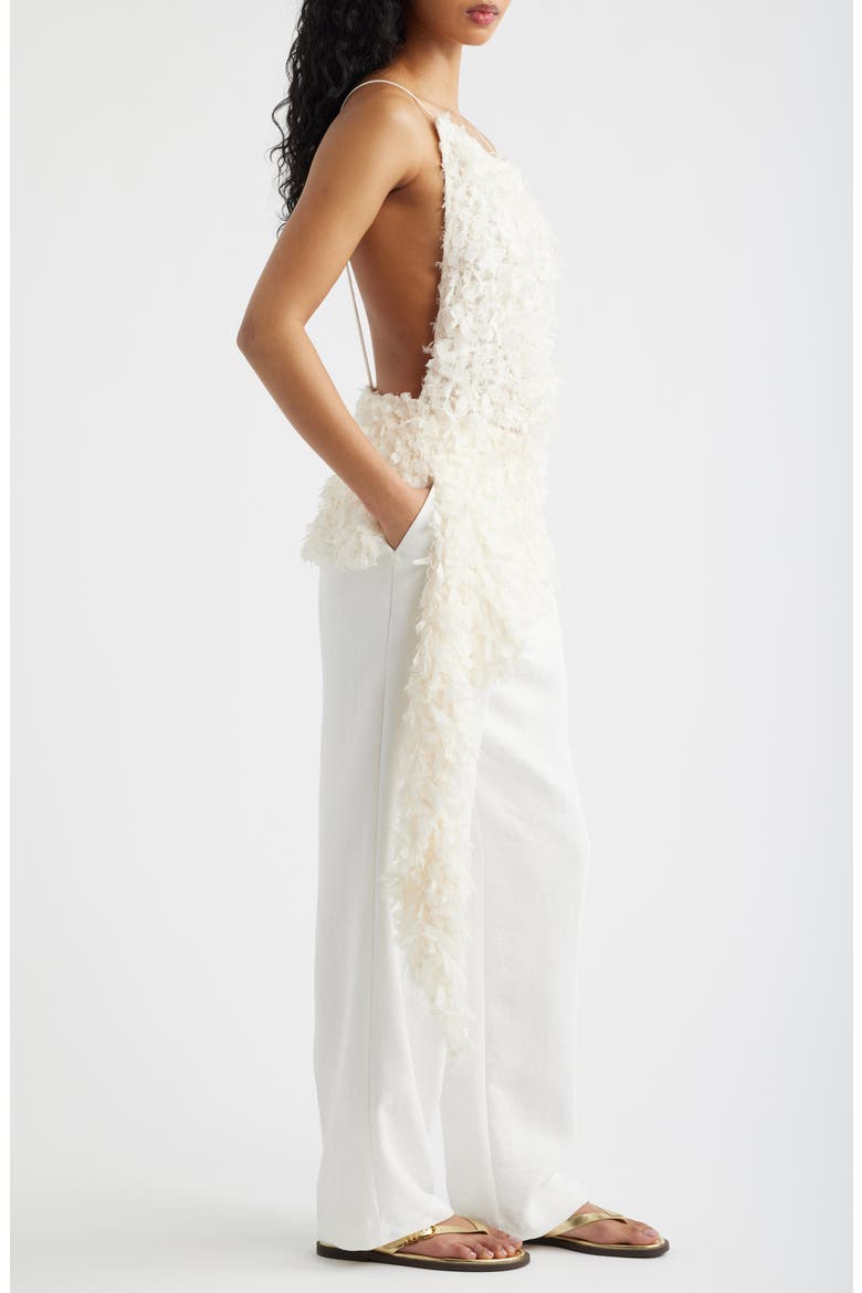 Asymmetric Textured Camisole Top, Alternate, color, OFF WHITE
