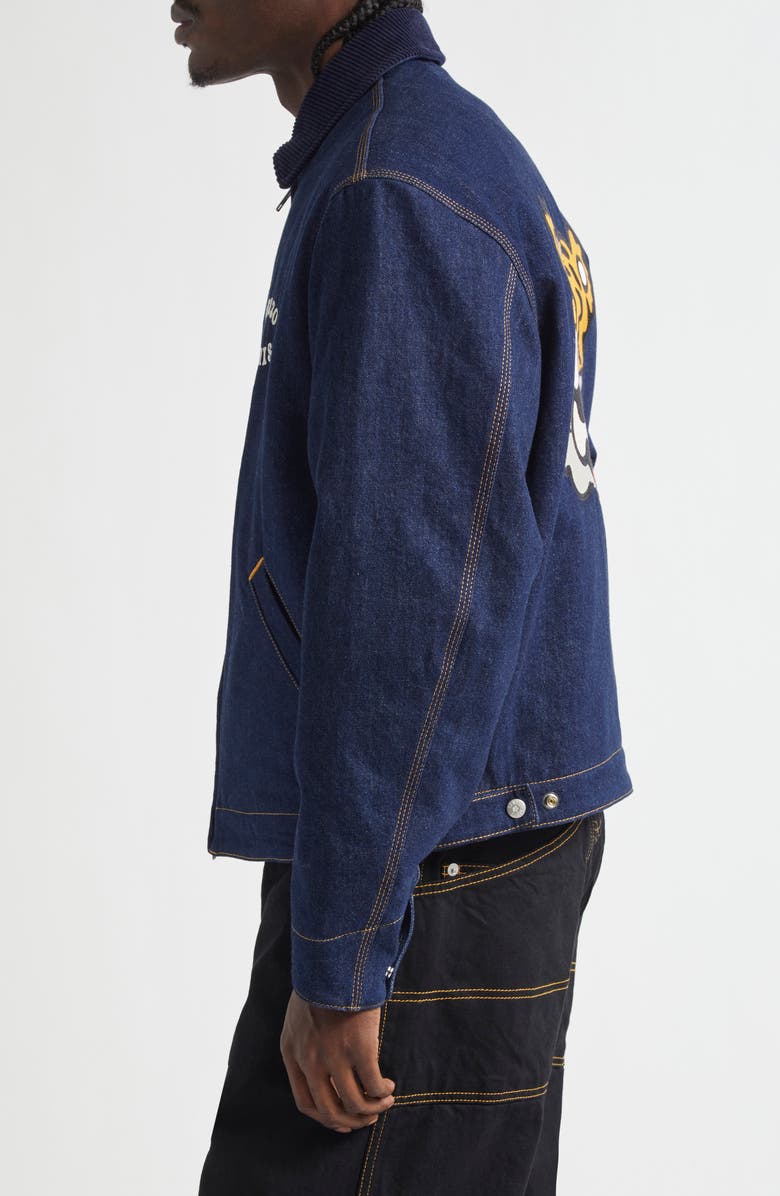 KENZO Verdy Market Padded Denim Workwear Jacket, Alternate, color, 