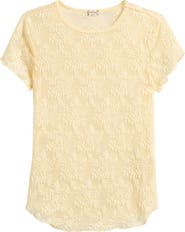 Free People Ready to Go Lace T-Shirt