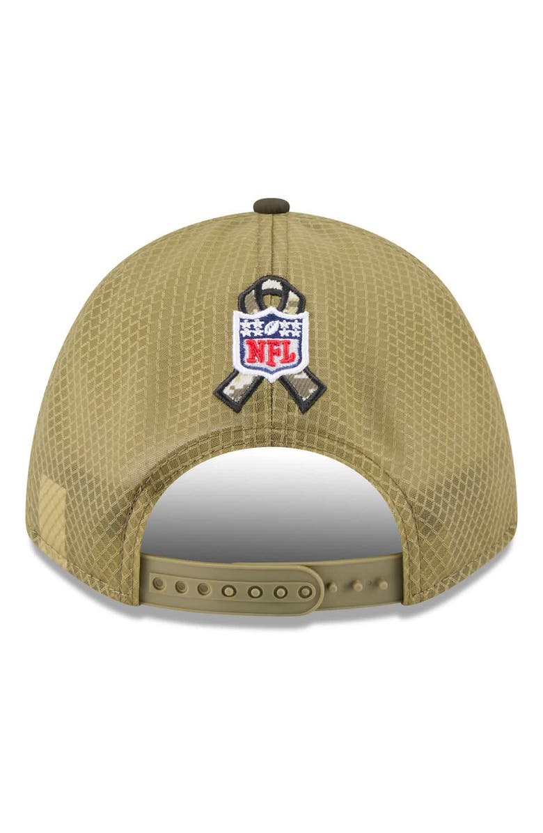 New Era Men's New Era Green Cincinnati Bengals 2025 Salute to Service 9FORTY A-Frame M-Crown Adjustable Hat, Alternate, color, Green