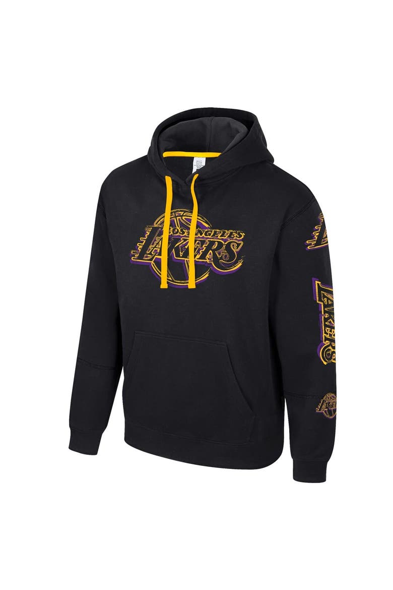 Unisex Stadium Essentials Black Los Angeles Lakers Elementized Pullover Hoodie, Alternate, color, Black