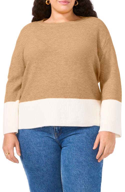 VINCE CAMUTO VINCE CAMUTO COLORBLOCK CREWNECK SWEATER 