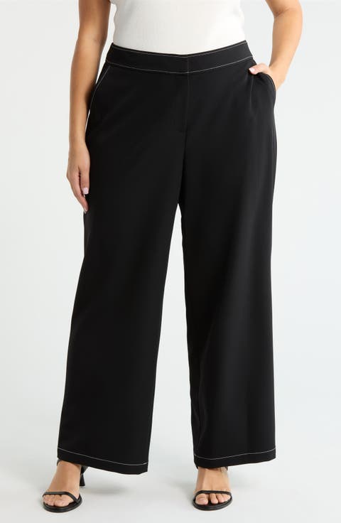 Wide Leg Pants (Plus)