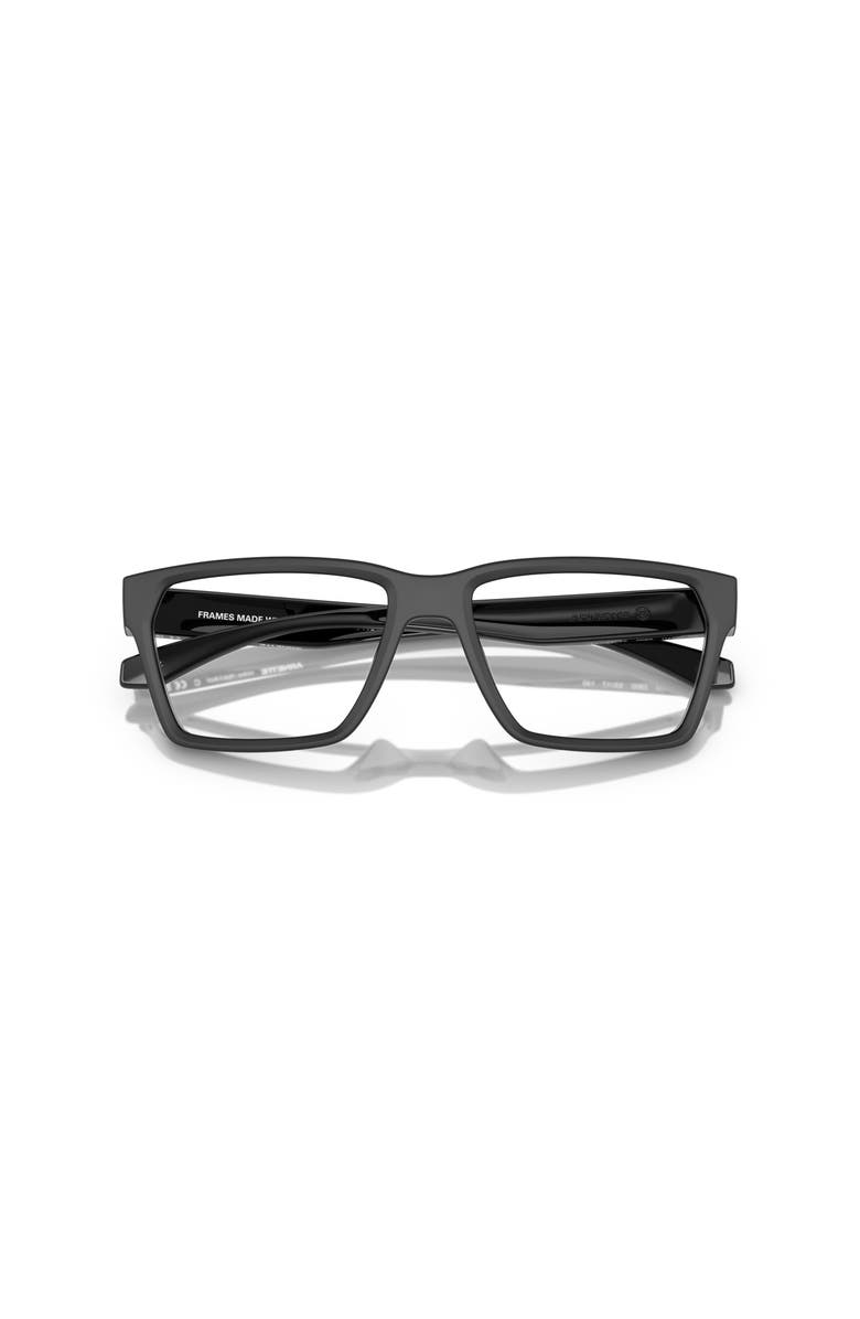 ARNETTE 55mm Rectangle optical glasses, Alternate, color, Black