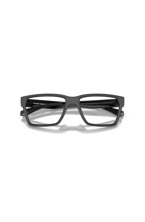 Arnette 55mm Rectangle Optical Glasses In Black
