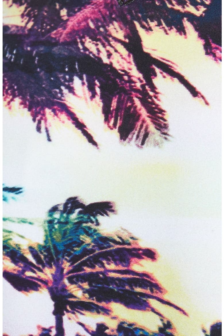 'Sunset Stripes' Surfer Bikini Bottoms, Alternate, color, TRUE BLACK SUNSET STRIPES