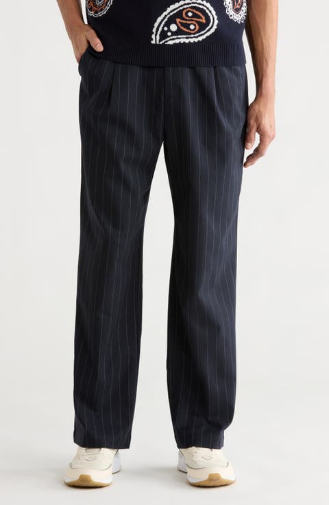 Emmett Pleated Straight Leg Pants