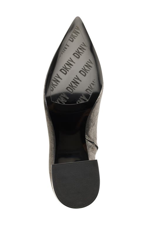Dkny Daniella Pointed Toe Bootie In Silver
