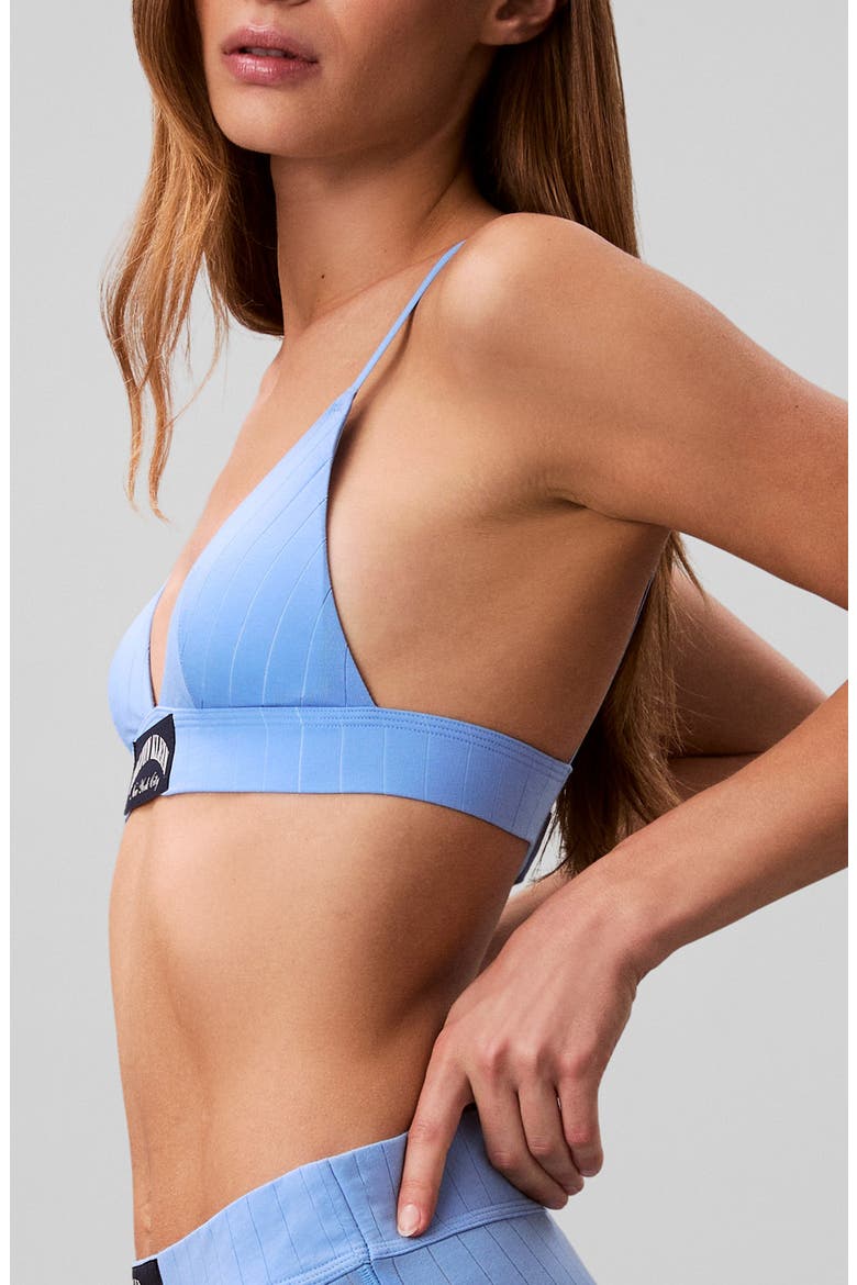 Heritage Classic Lightly Lined Triangle Bra, Alternate, color, BLUE DESCENT