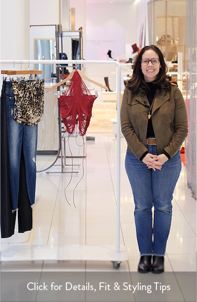 Hara Fringe Lace-Up Open Back Camisole, sales video thumbnail