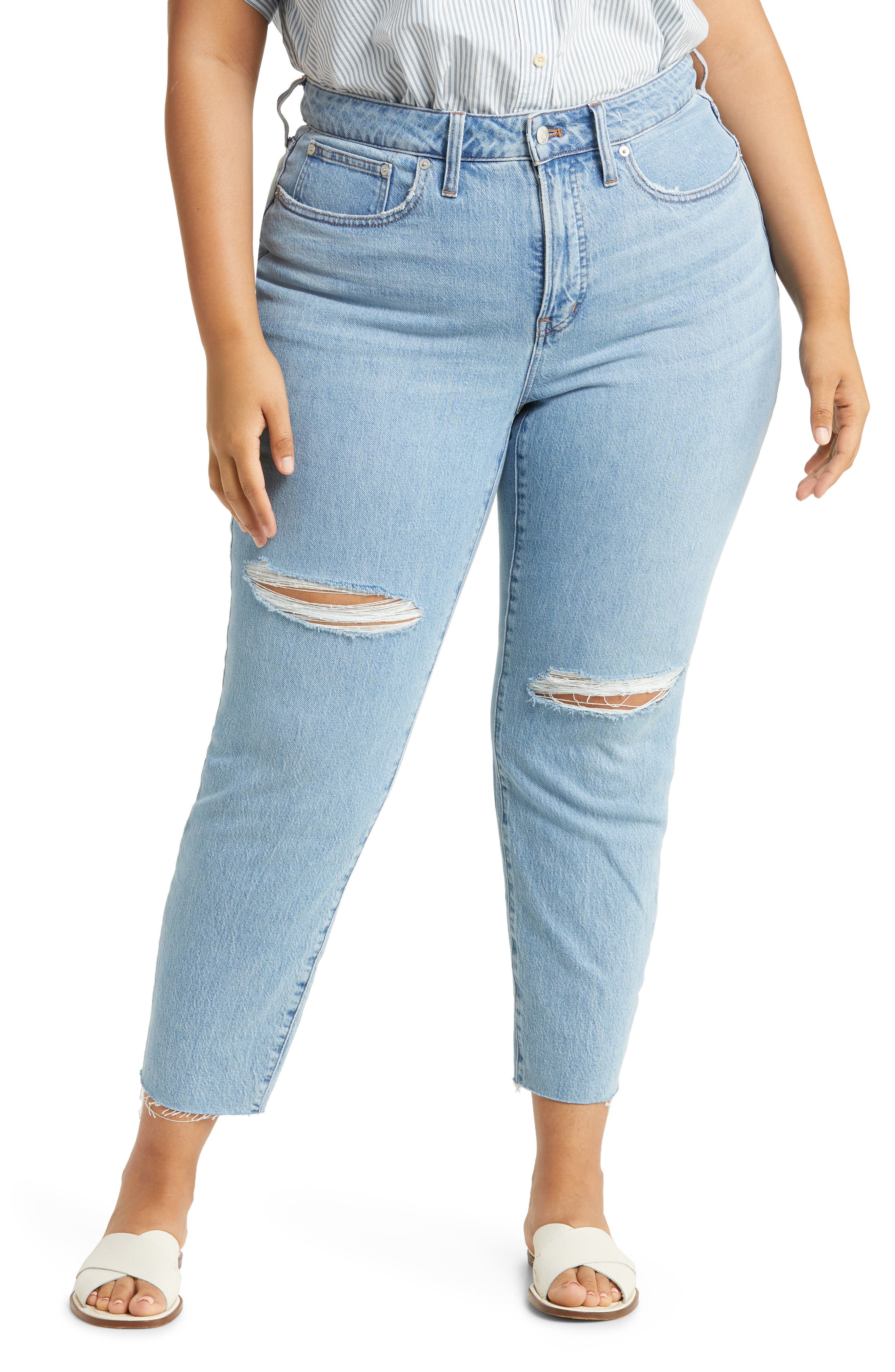Madewell The Curvy Perfect Vintage Ripped Jeans