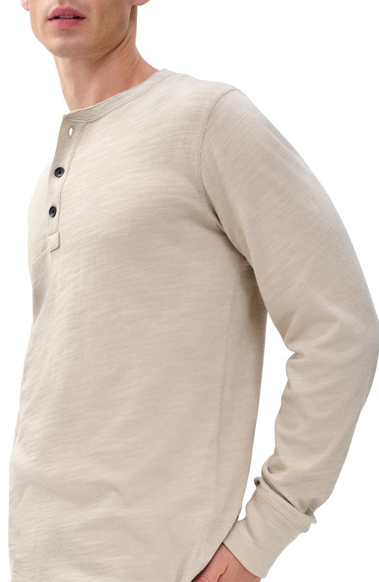 rag & bone Classic Slim Fit Henley, Alternate, color, Stonewall