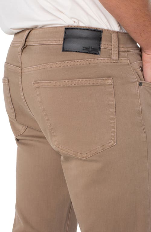 Liverpool Kingston Modern Straight Leg Jeans In Brown