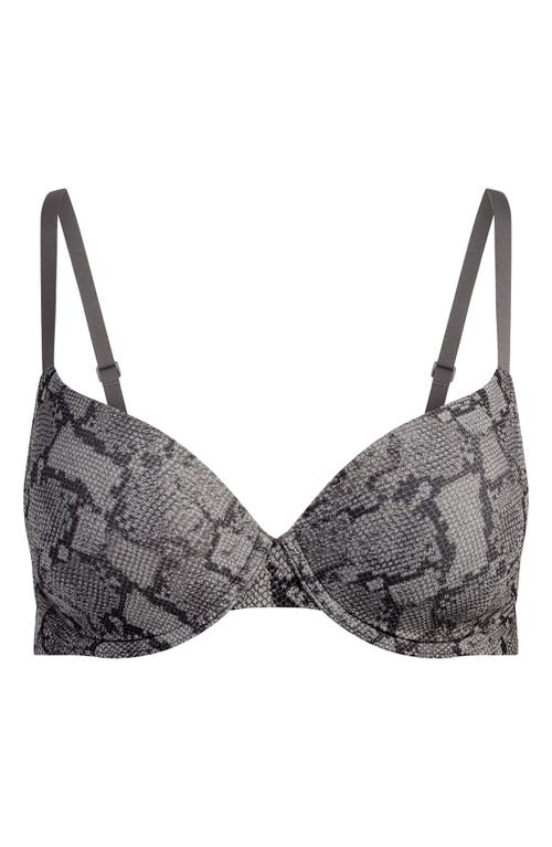 Skims Fits Everybody T-shirt Bra In Gray