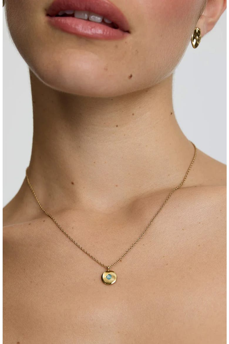 Birthstone Pendant Necklace, Alternate, color, GOLD - DECEMBER