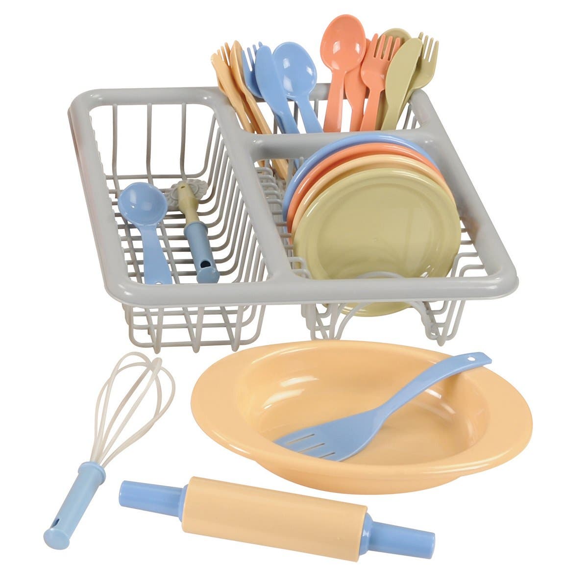 Kaplan Early Learning Company Toddler Kitchen Playset - 52 Pieces ...