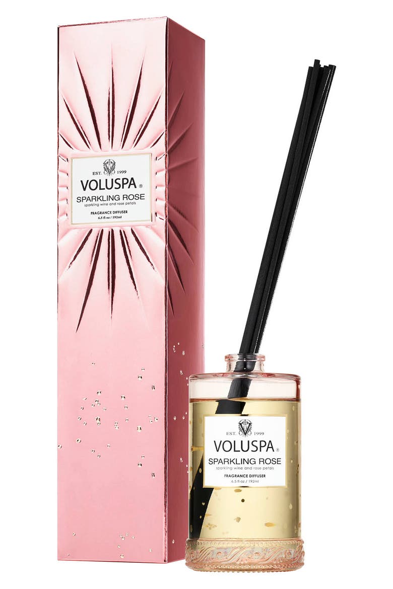 Vermeil Prosecco Rose Fragrant Oil Diffuser, Main, color, SPARKLING ROSE