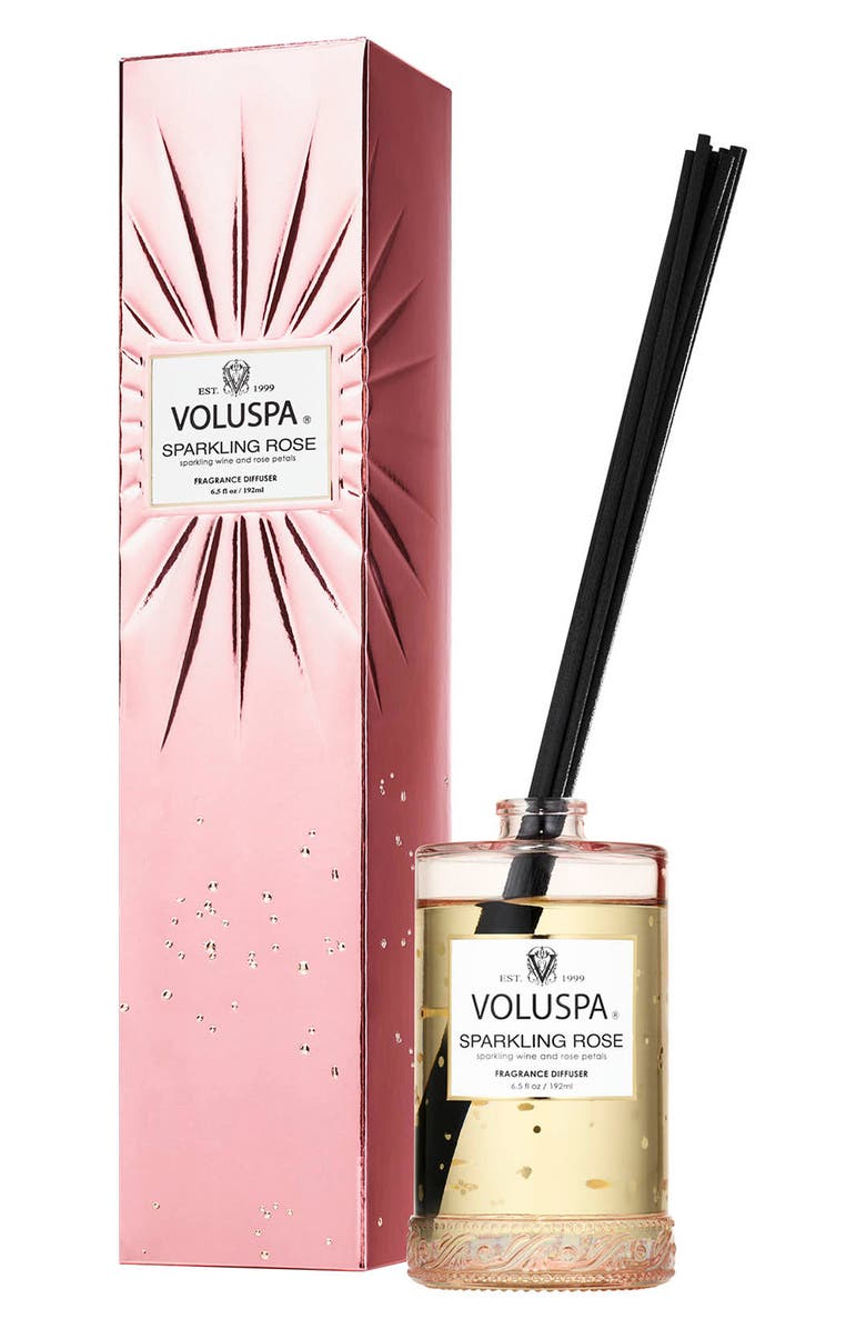 Voluspa Vermeil Prosecco Rose Fragrant Oil Diffuser, Main, color, Sparkling Rose