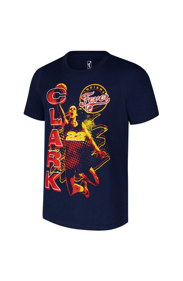 Nike Youth Caitlin Clark Navy Indiana Fever Jam Player T-Shirt, Alternate, color, Navy