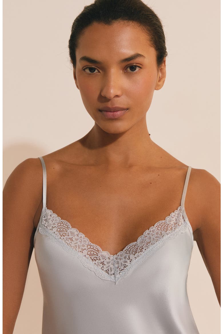 Milky Silk Camisole, Alternate, color, SILVER