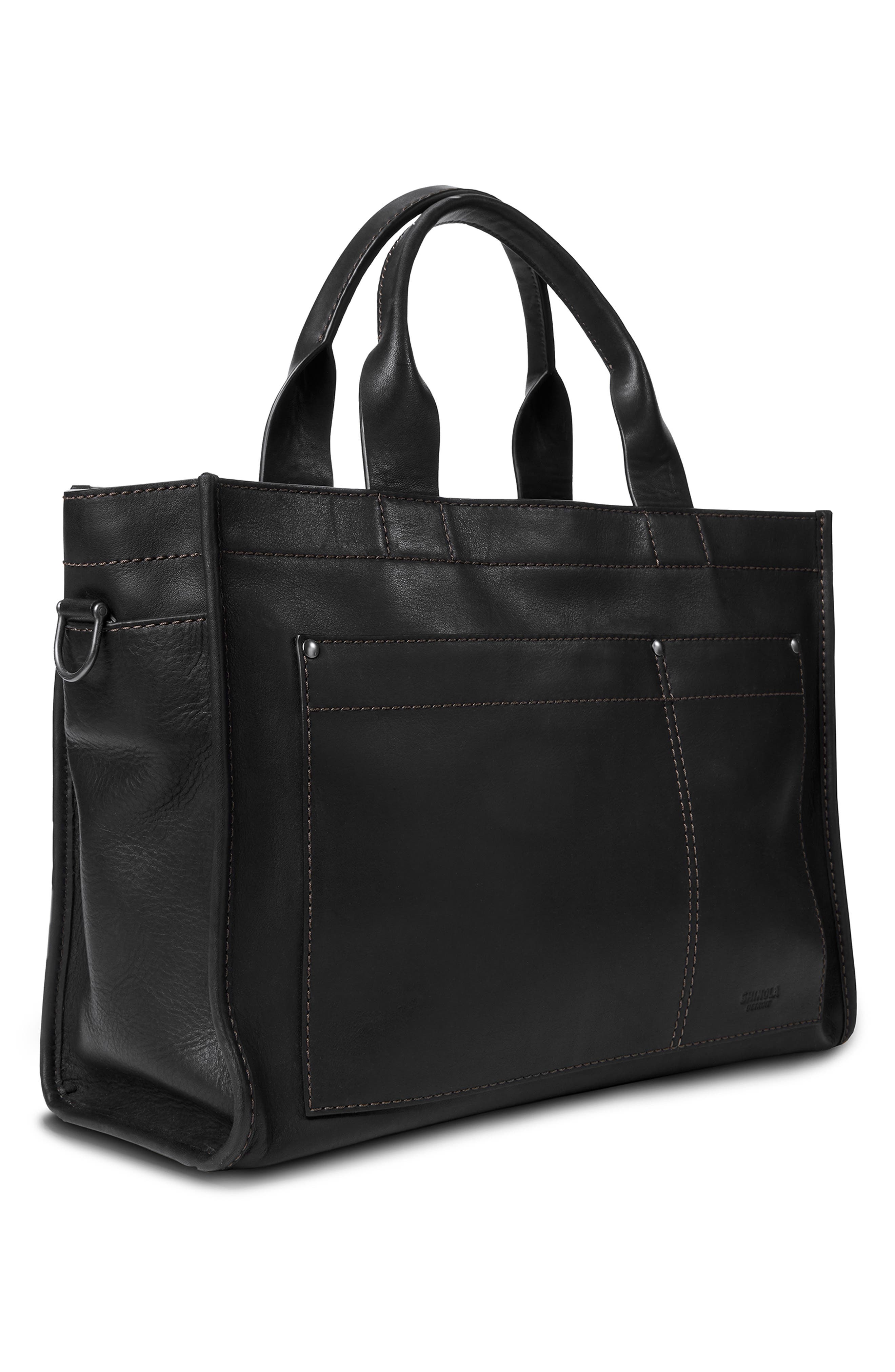 Shinola Bert Navigator Leather Brief Tote, Alternate, color, 