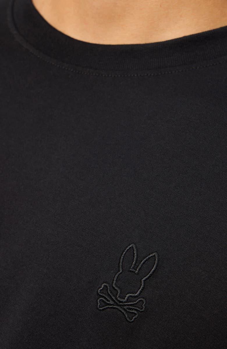 Psycho Bunny James Embroidered Logo T-Shirt, Alternate, color, Black