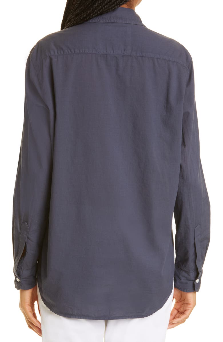 Frank & Eileen Eileen Relaxed Button-Up Shirt, Alternate, color, Light Poplin/ Navy